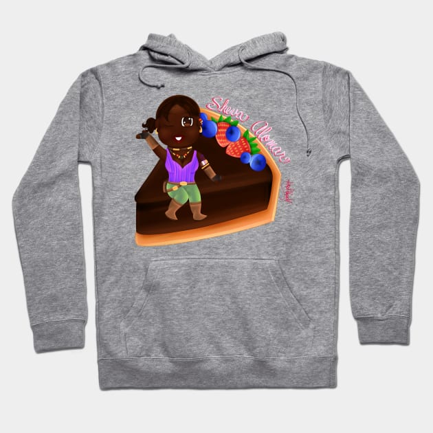 Sheva Alomar Chocolate Tart Hoodie by AngelHeartArt